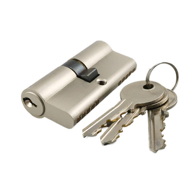 High quality brass double open cylinder lock